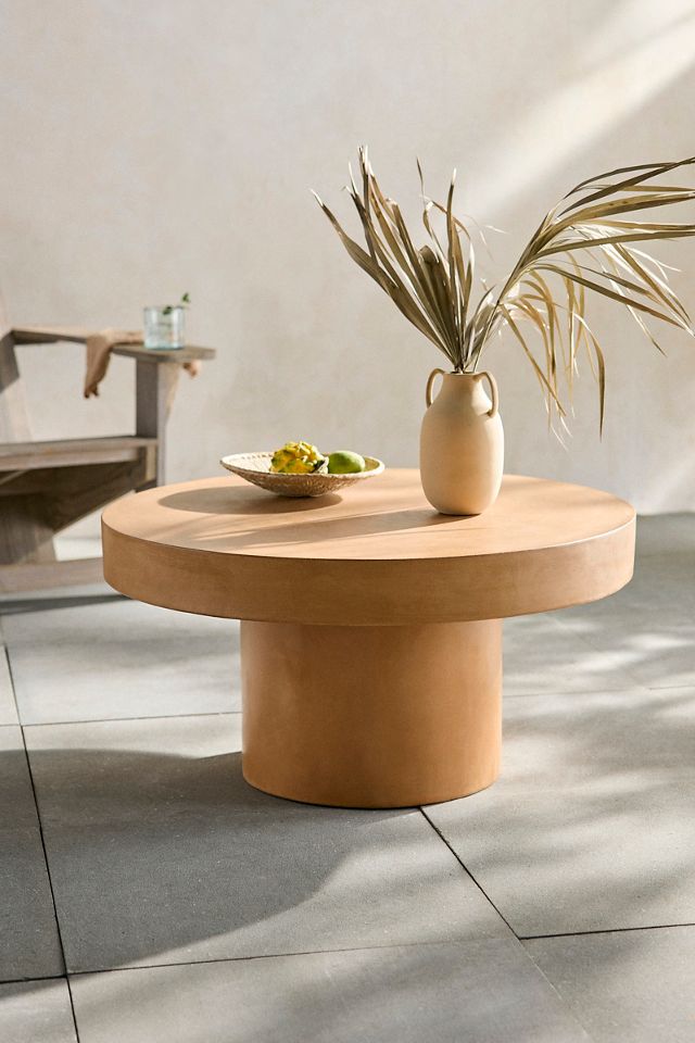 Concrete Pedestal Coffee Table #1
