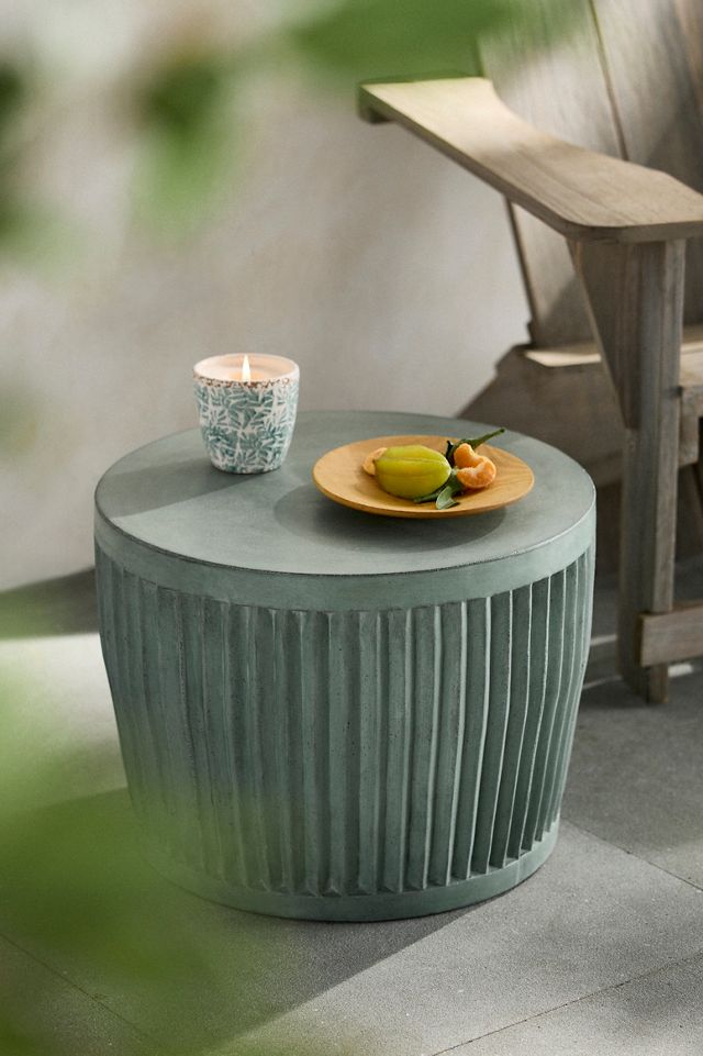 Ridge Concrete Side Table #1