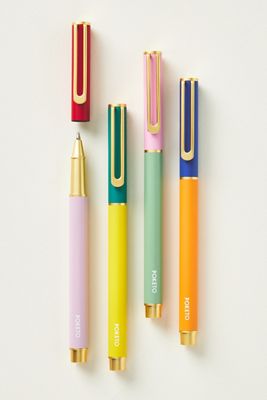 Colorblock Pens, Set of 4