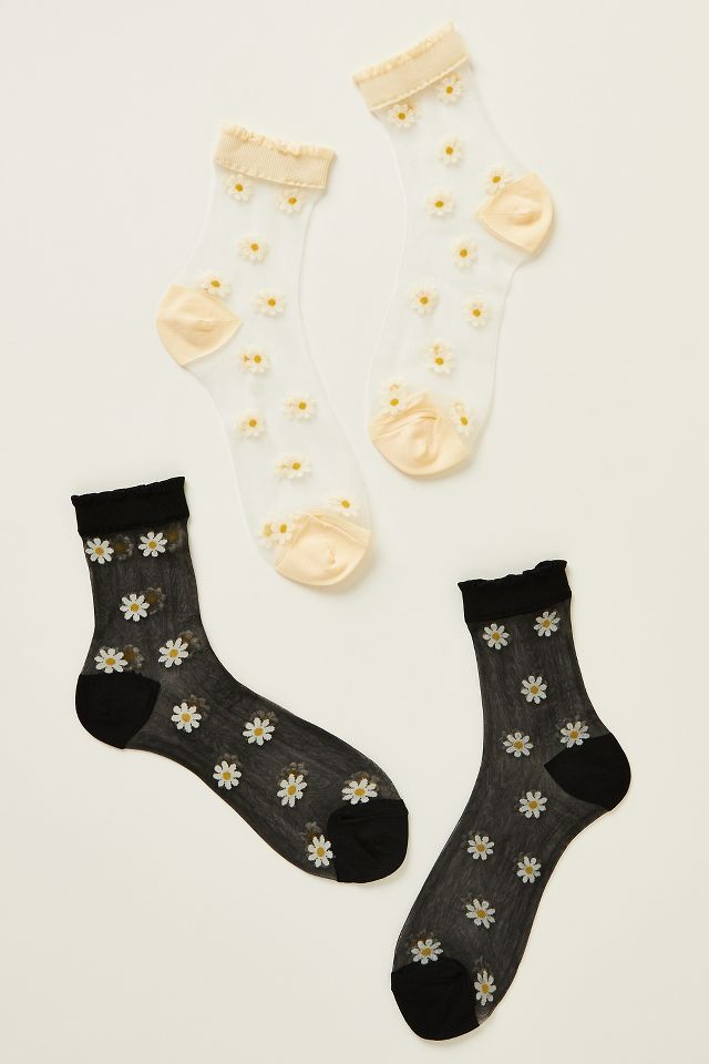 Set of Two Sheer Socks | Anthropologie