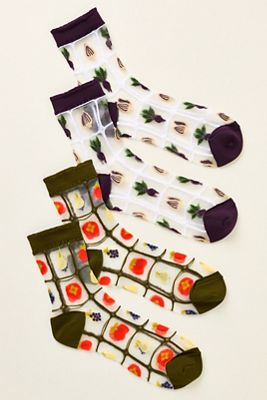 Sheer Socks, Set of 2