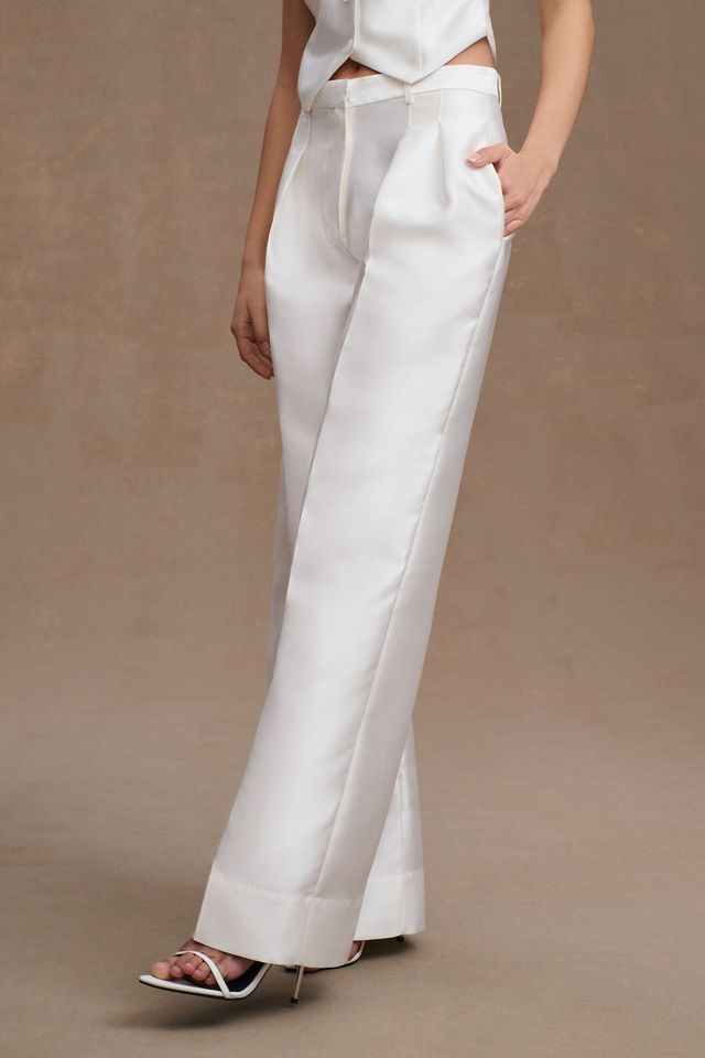 Ronny Kobo Carrine Pleated Tailored Bridal Pants #2