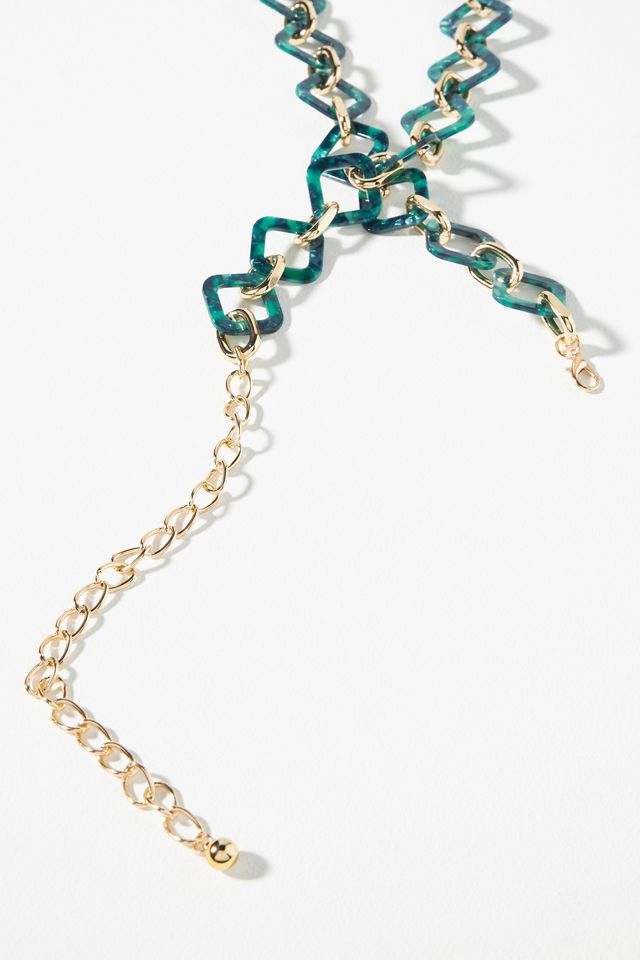 Resin Square Chain Belt #1