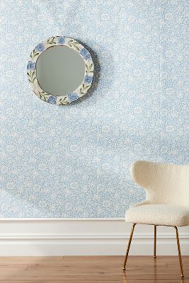 Morris & Co. Mallow Wallpaper In Blue