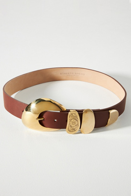 Streets Ahead Multi-loop Leather Belt In Brown