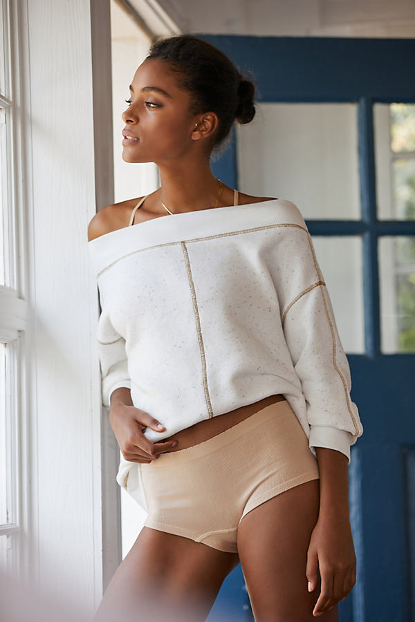 By Anthropologie The Myles Seamless Hipster Briefs In White