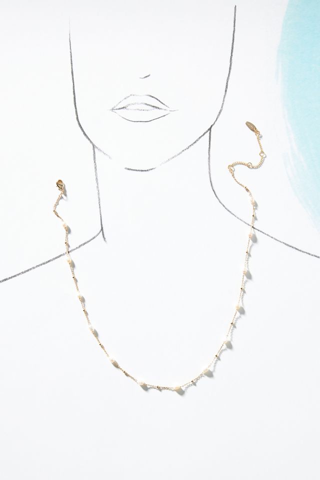Mini Pearl Chain Necklace #3