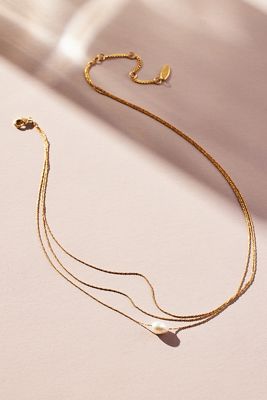 Triple Layer Pearl Necklace