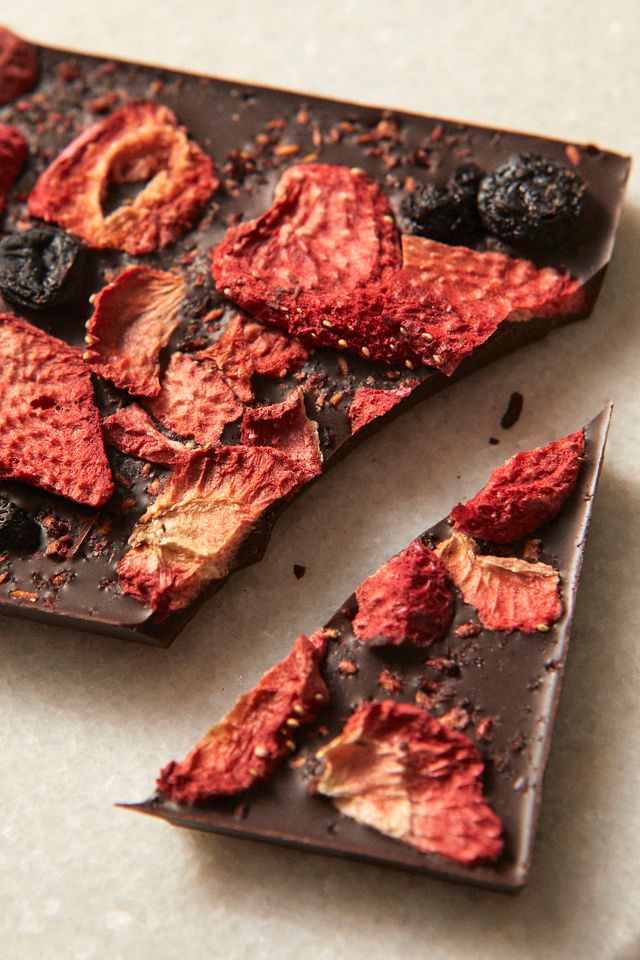 Spring & Mulberry Dark Chocolate Bar, Berry + Date #1