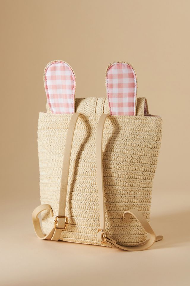 Raffia Bunny Backpack #1