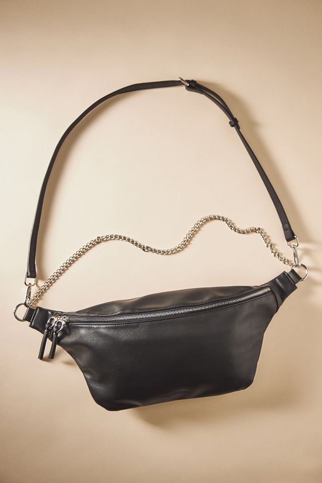 Faux leather store sling bag