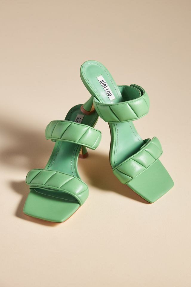 Bibi Lou Double Puff-Strap Heels #1