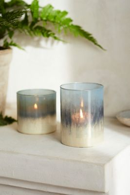 La Plata Glass Votives, Set of 2