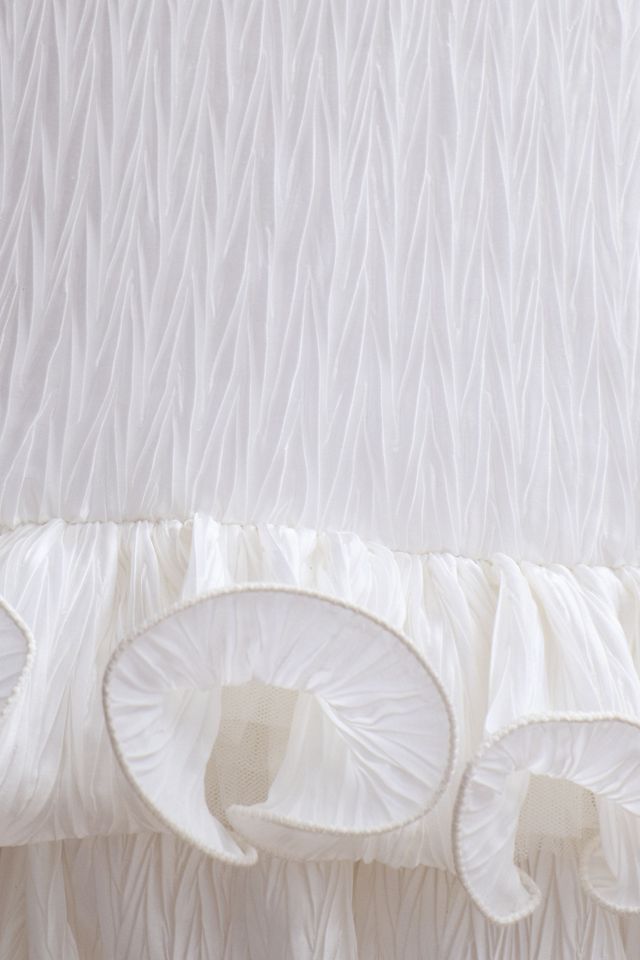 BHLDN Lettie Ruffled Mini Dress #4