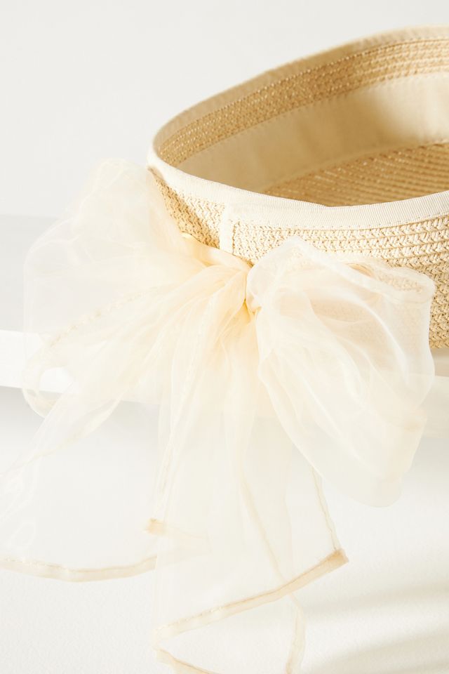 Tulle Bow Visor | Anthropologie