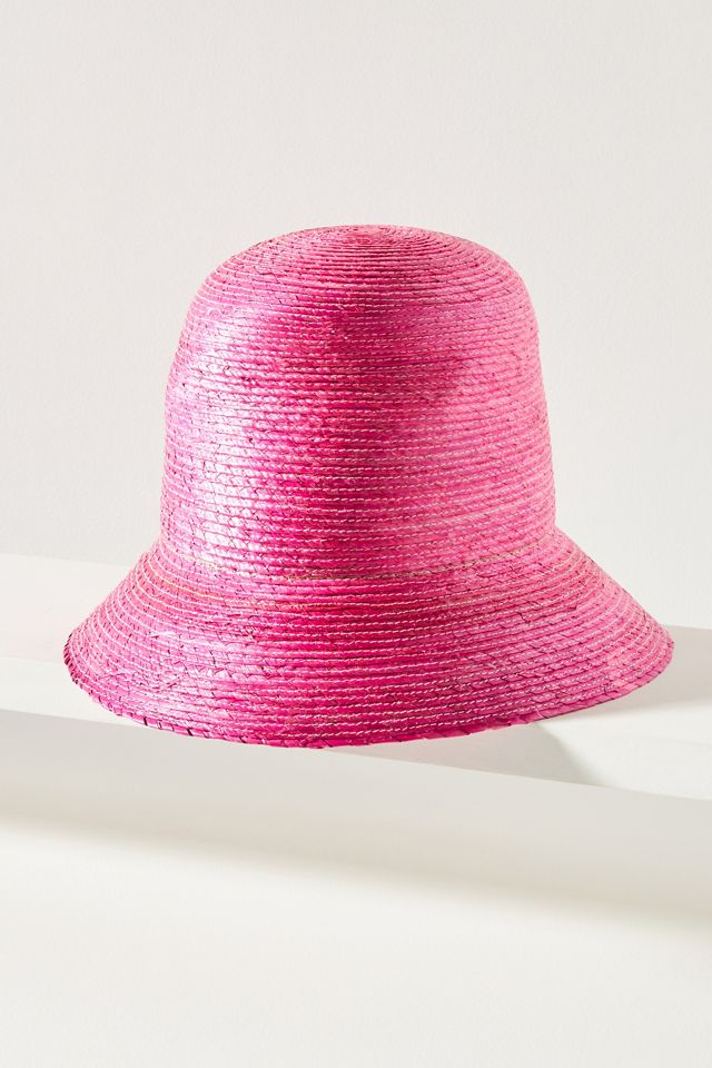 Anthropologie ASN High straw bucket Elegant Pink Women\'s Hat Holiday Cotton Bucket Hat (Pink) | Lack of Color [US] main image 3