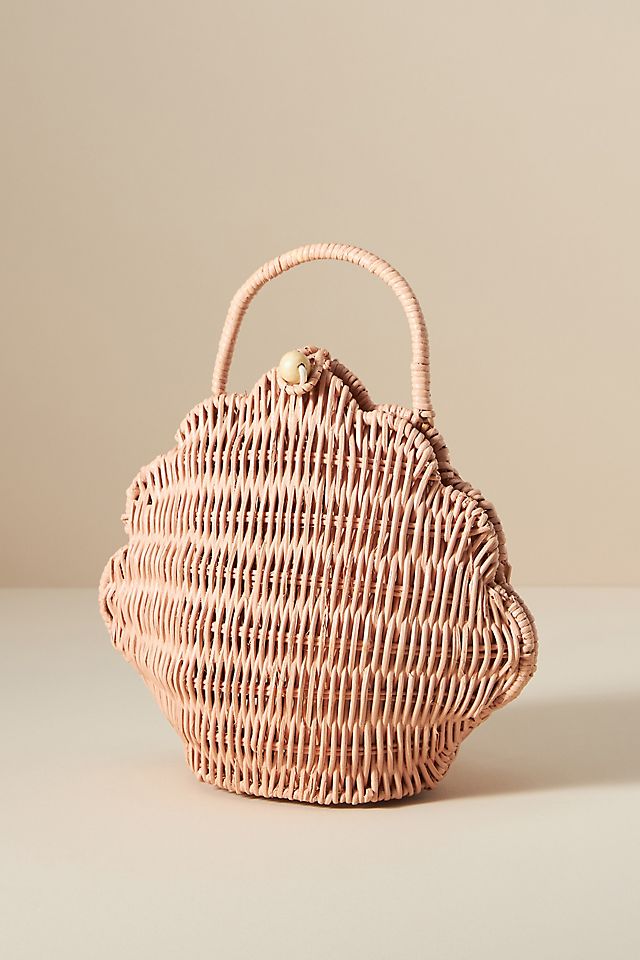 OLLI ELLA RATTAN SHELL BAG Straw OLLI ELLA RATTAN SHELL BAG Straw