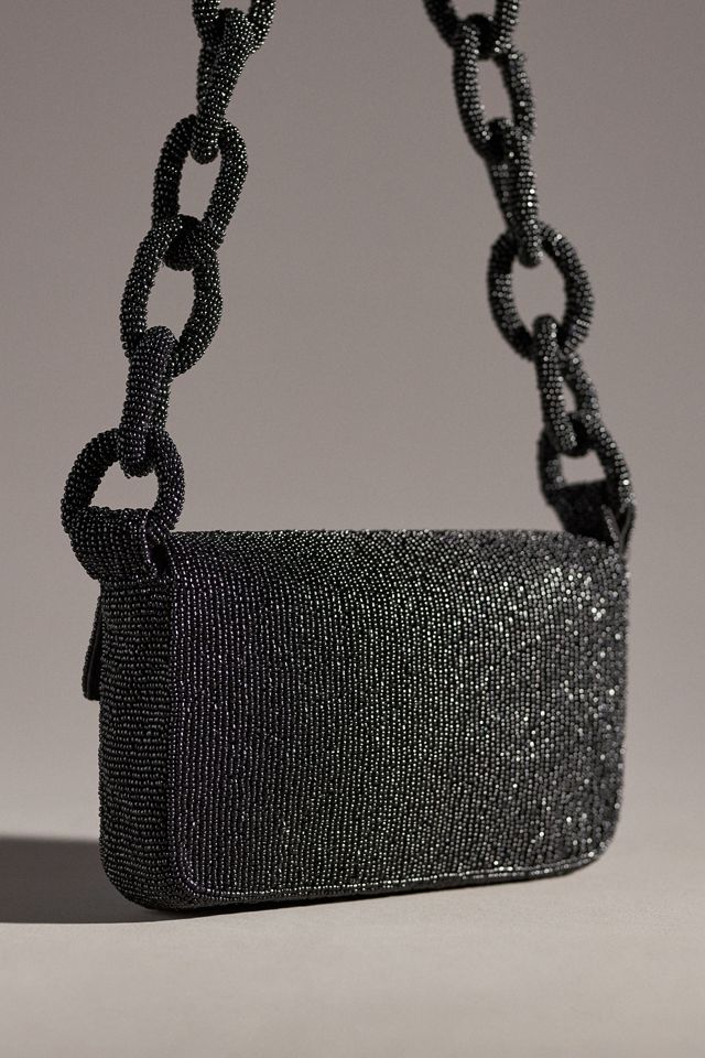 Beaded Purse with Chain Link Strap