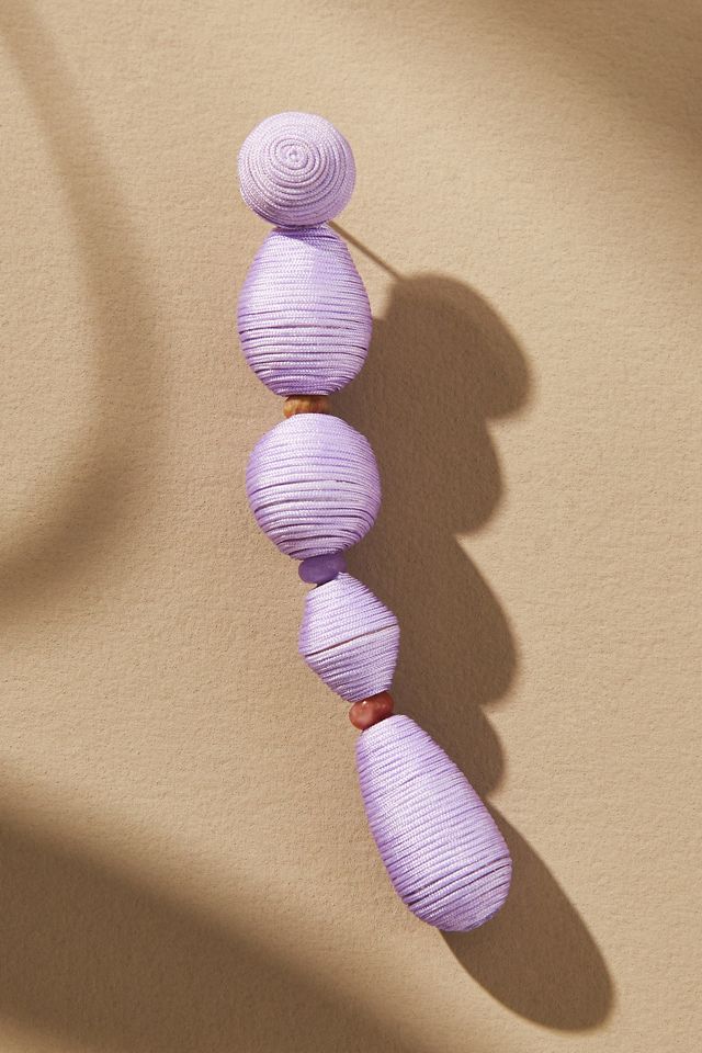 Wrapped Linear Drop Earrings #1
