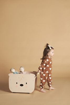 Pull Along Bear Cart