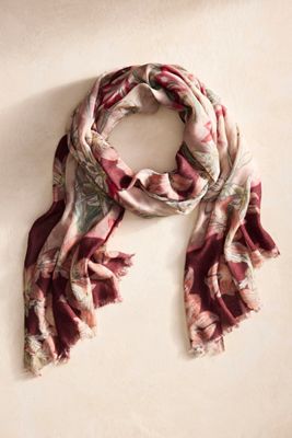 Amaryllis Floral Scarf