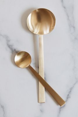 Roan Iris Brass Spoon Set