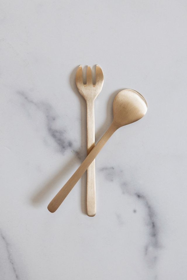 Roan Iris Brass Dessert Set #2