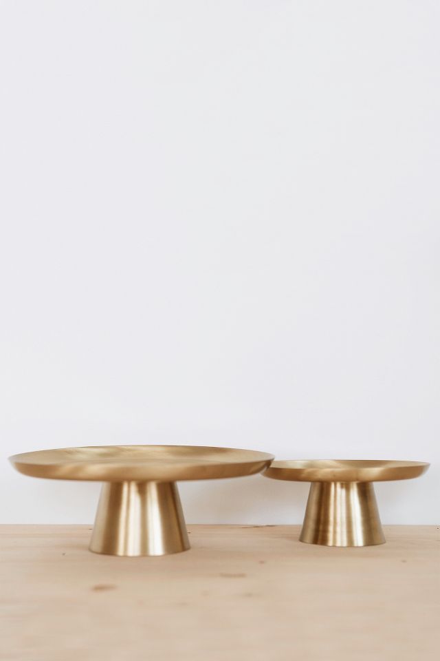 Brass shop cake stand