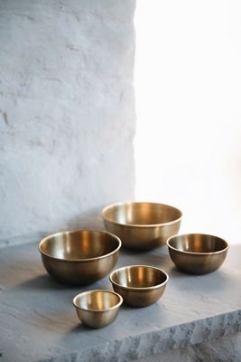 Roan Iris Small Brass Bowl