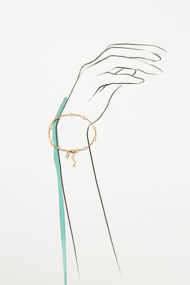Oval Crystal Chain Bracelet #2