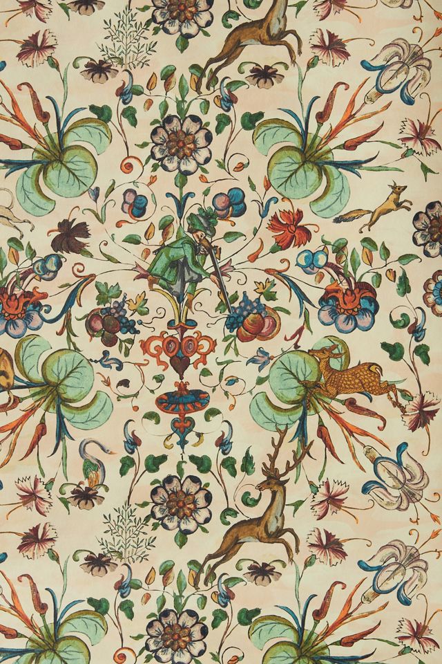 MINDTHEGAP The Deer Stalker Floral Wallpaper #1