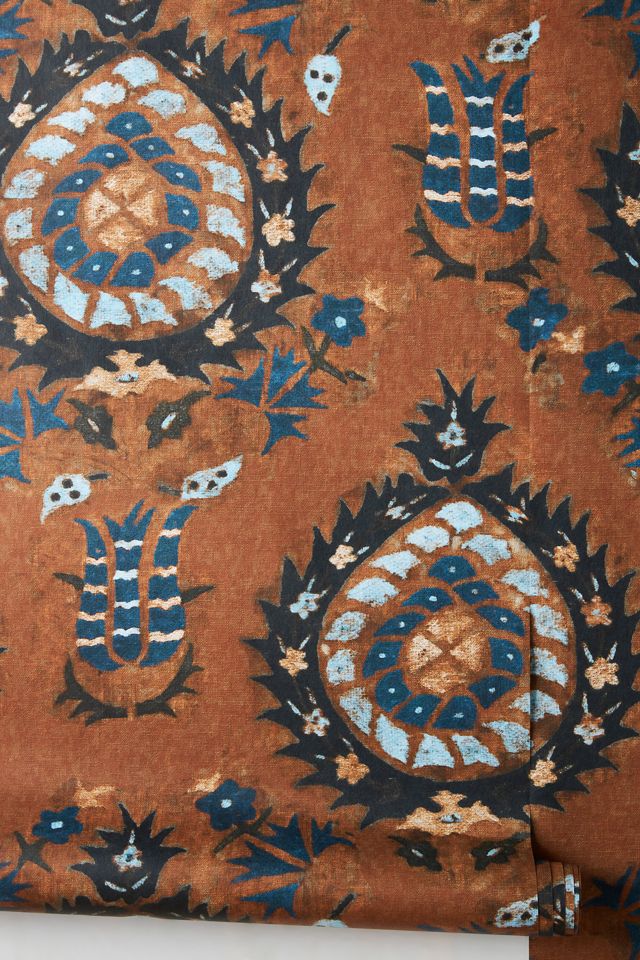 MINDTHEGAP Flourish Sienna Bohemian Floral Wallpaper #1