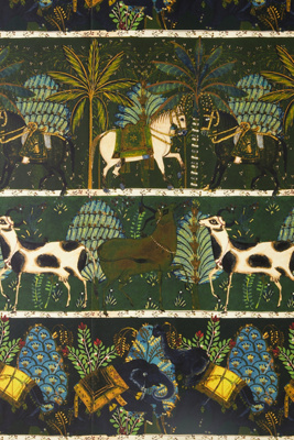 Mind The Gap Carnival Wallpaper In Green