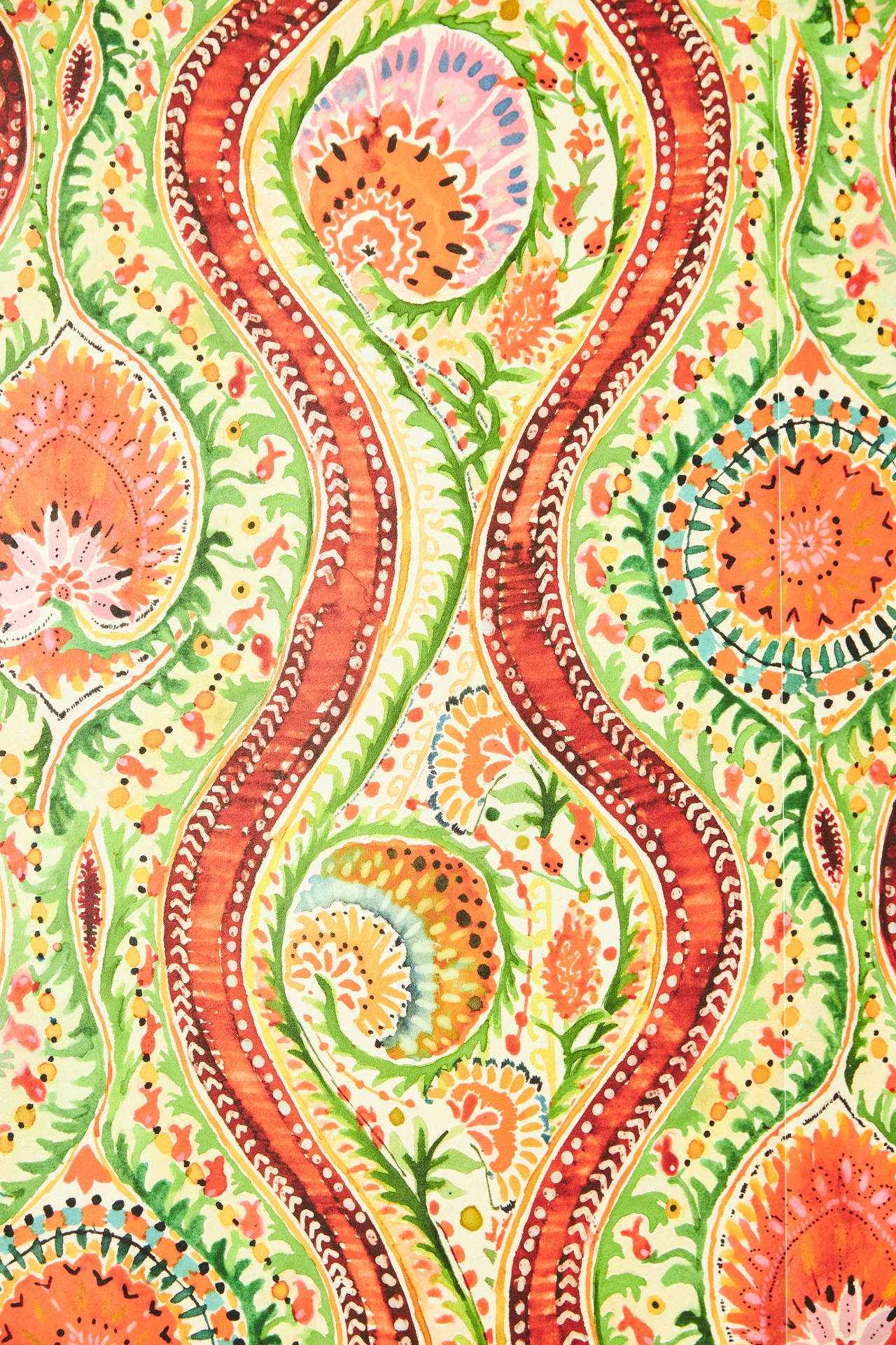 Mind The Gap Hippie Paisley Wallpaper