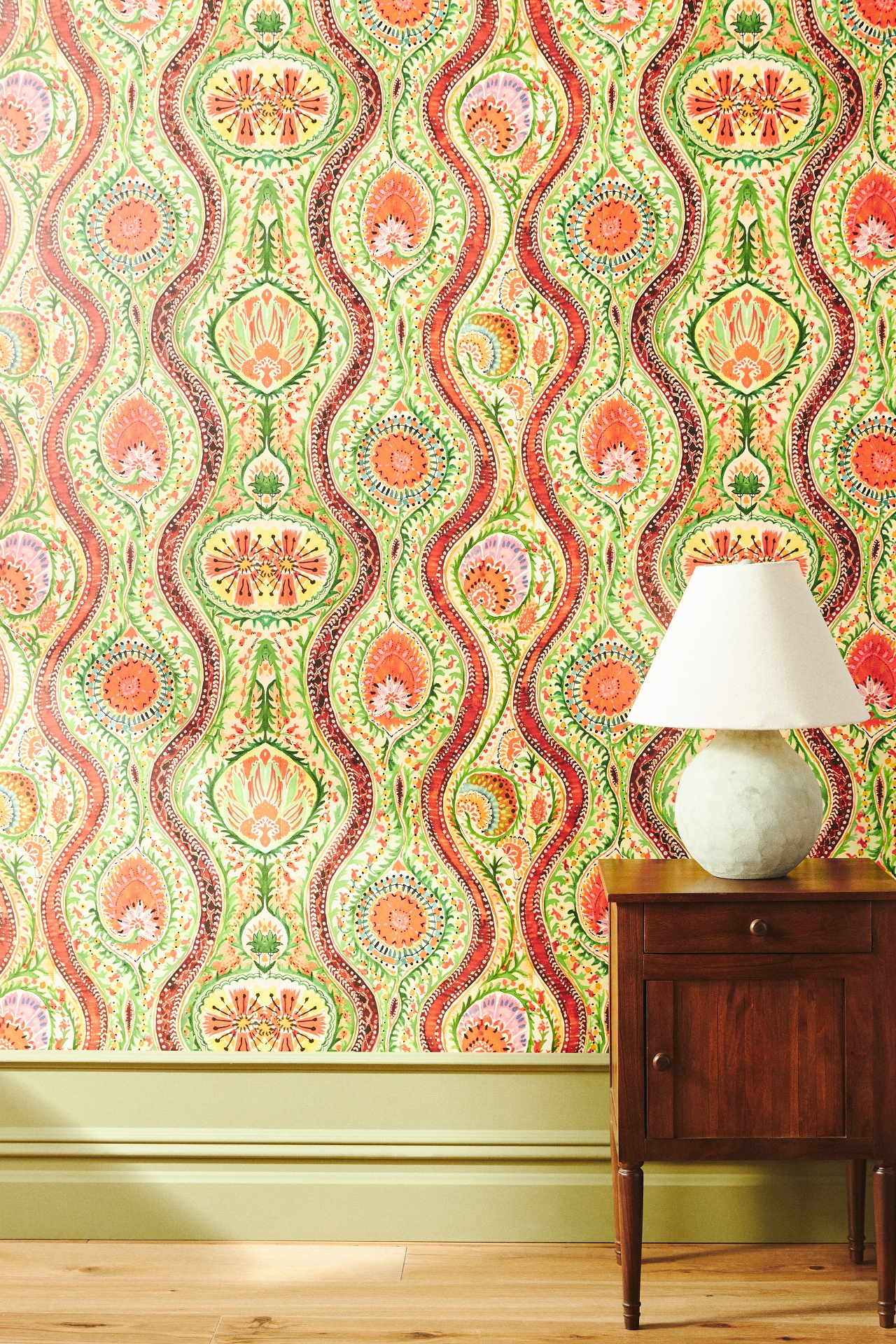 Mind The Gap Hippie Paisley Wallpaper