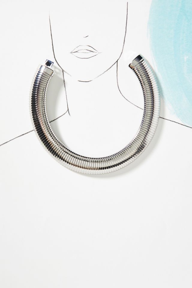 Ribbed Statement Choker #2