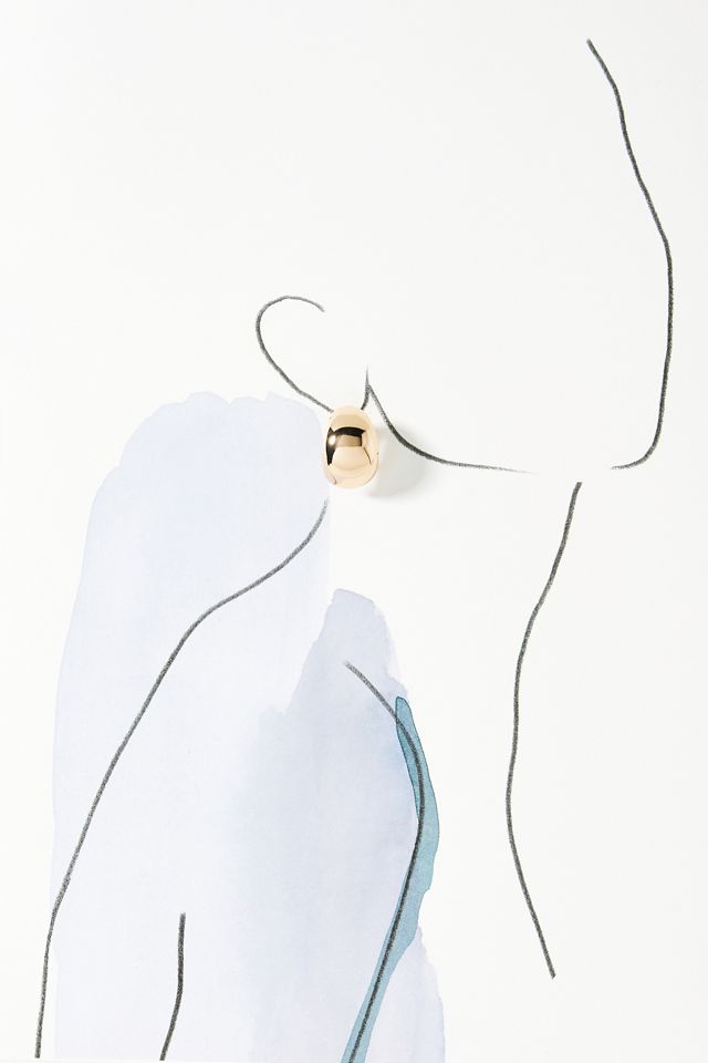 Metal Post Earrings #4