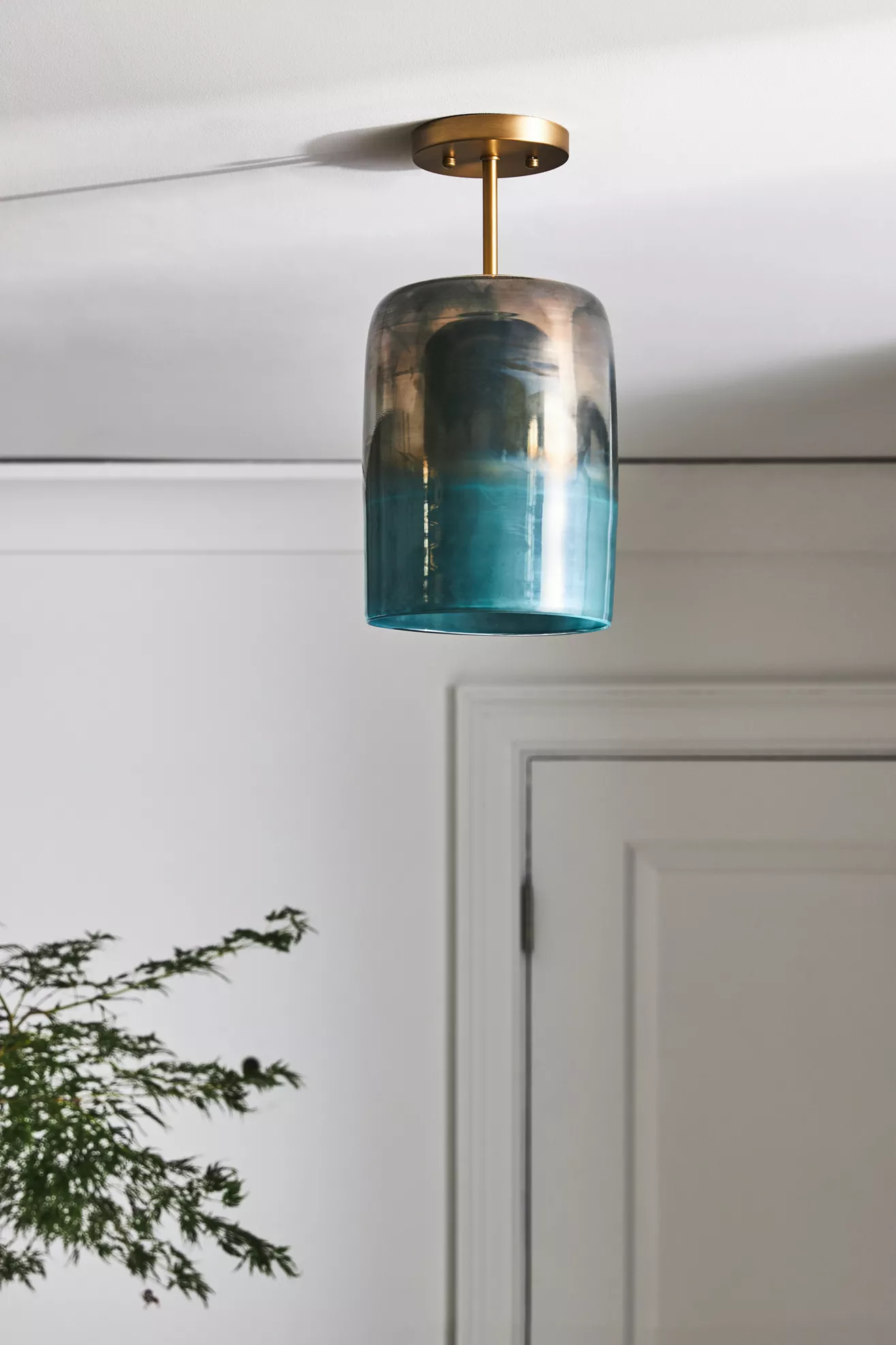 Soft Fog Glass Semi-Flush Mount - thumbnail 2