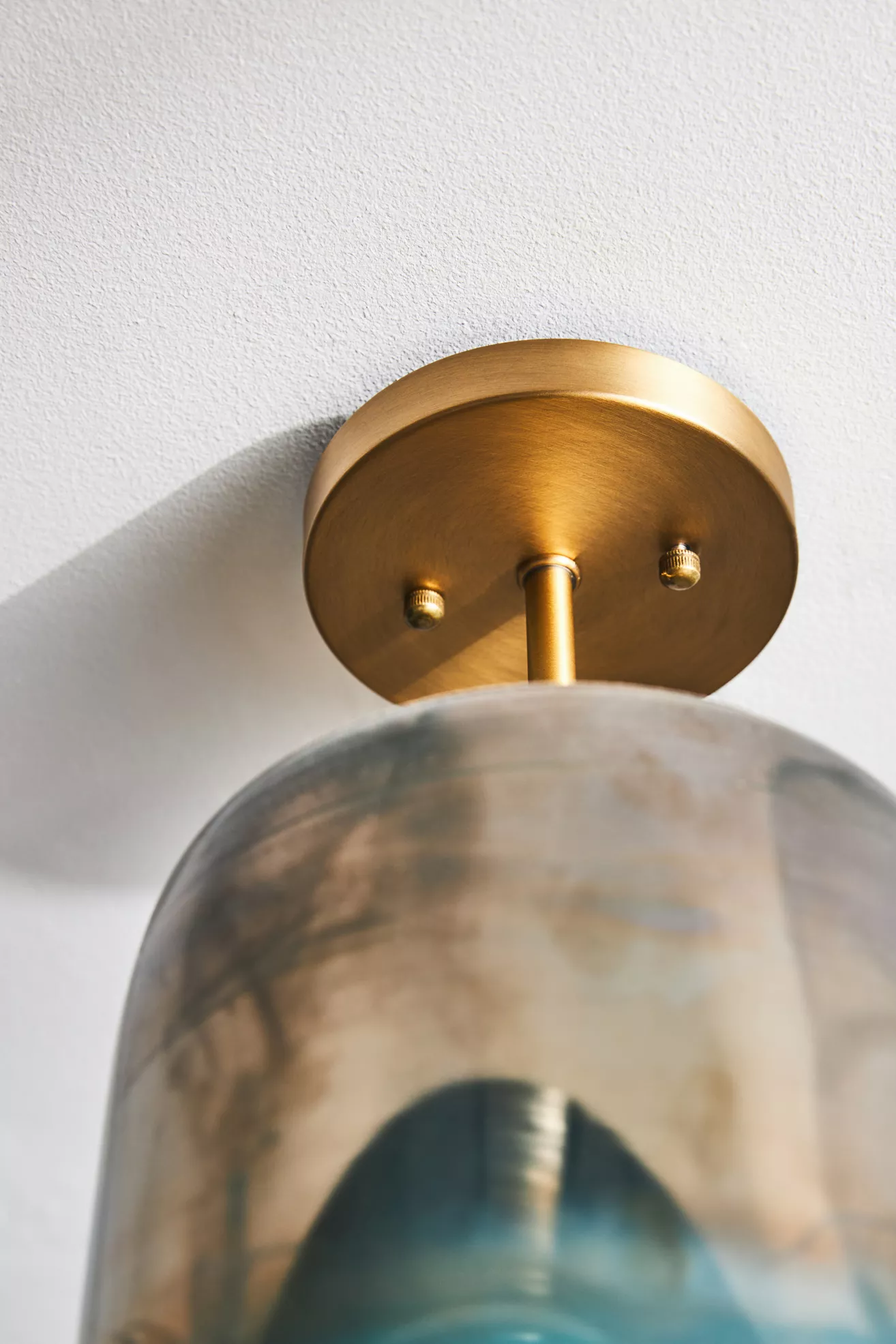 Soft Fog Glass Semi-Flush Mount - thumbnail 3