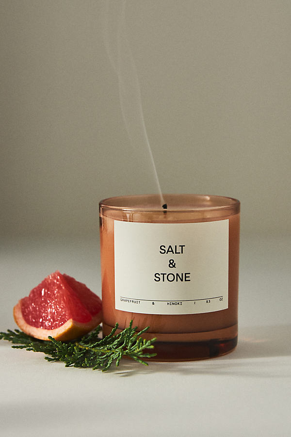 Salt & Stone Candle In Pink