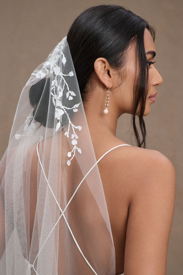 Nestina Accessories Handpainted Baby's Breath Veil #1