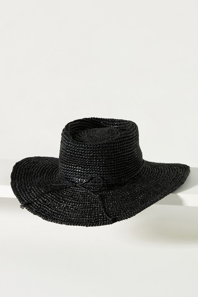 San Diego Hat Co. Crochet Raffia Boater #1