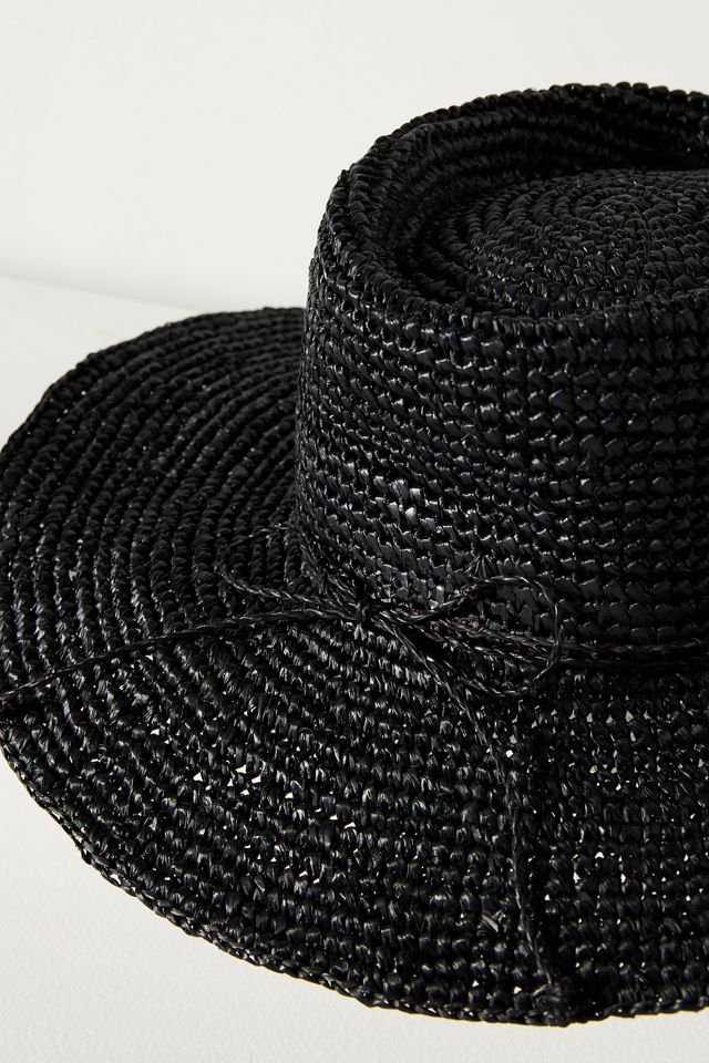 San Diego Hat Co. Crochet Raffia Boater #3