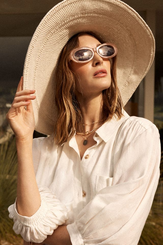 San Diego Hat Co. Crochet Floppy Hat | Anthropologie display picture 1