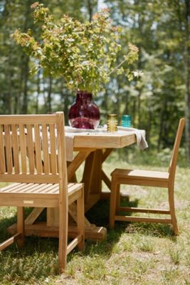 Classic Teak Side Chairs, Set of 2
