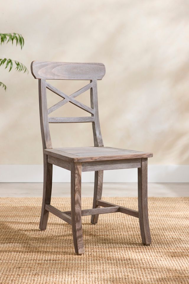Crossback Teak Side Chairs, Set of 2 #2
