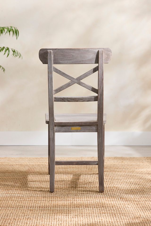 Crossback Teak Side Chairs, Set of 2 #4