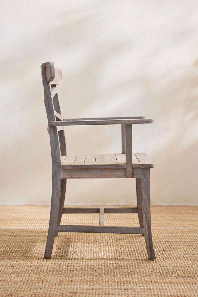 Crossback Teak Armchairs, Set of 2 #5
