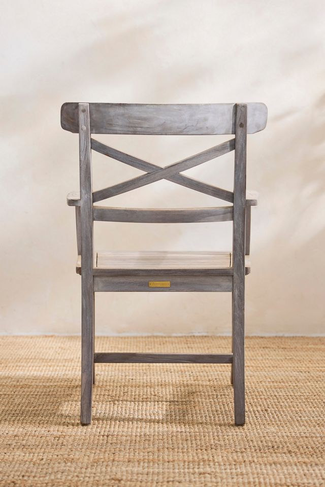 Crossback Teak Armchairs, Set of 2 #3