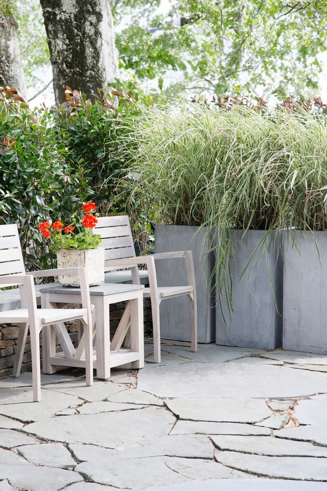 Vista Slatted Teak Stacking Armchairs, Set of 2 #9